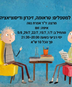 סדנא למטפלים - טראומה, זיכרון ודיסוציאציה